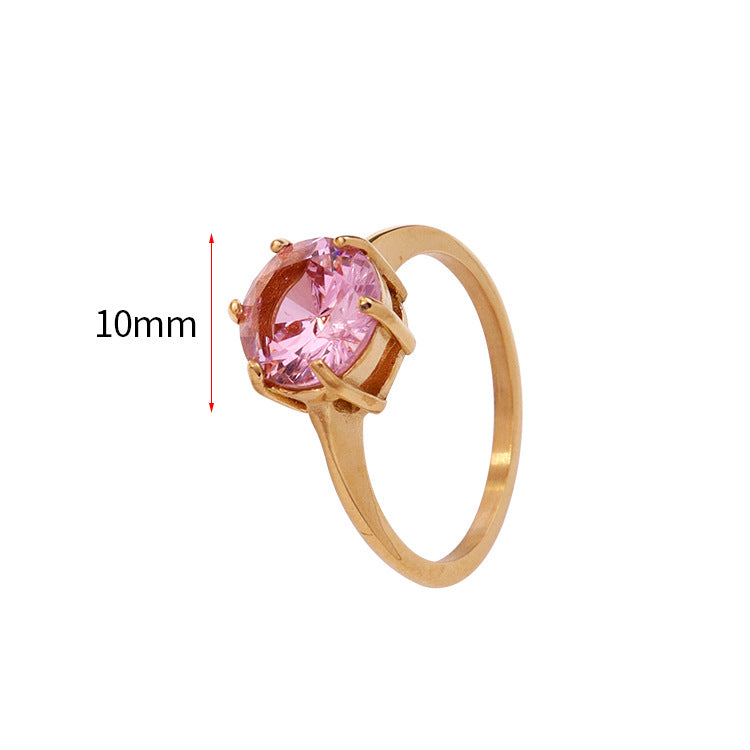 18K Gold Plated Stainless Steel Ring