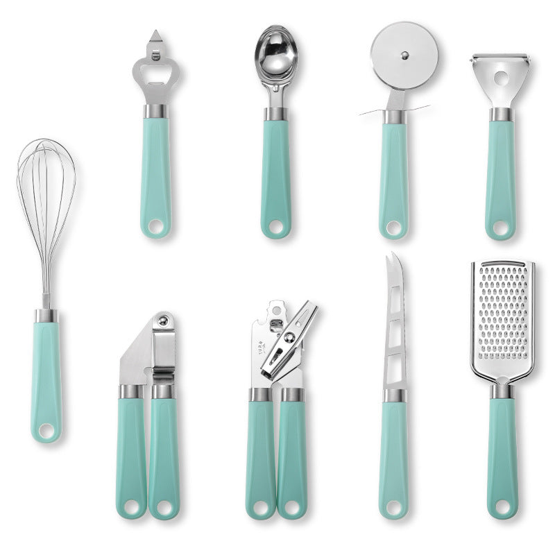 Creative Plastic Handle Stainless Steel Kitchen Utensils