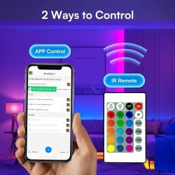 Bluetooth RGB Light Strip Set 200ft