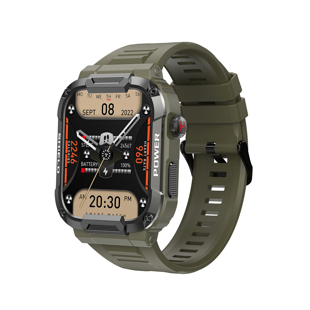 Smart Outdoor Three-proof Watch Dual-mode Call Bluetooth Outdoor Waterproof Multi-function Watch