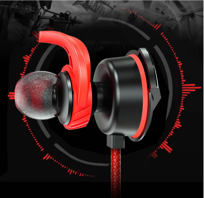 Wired Mobile Phone Computer Headset Headset In-ear Long Mic Gaming