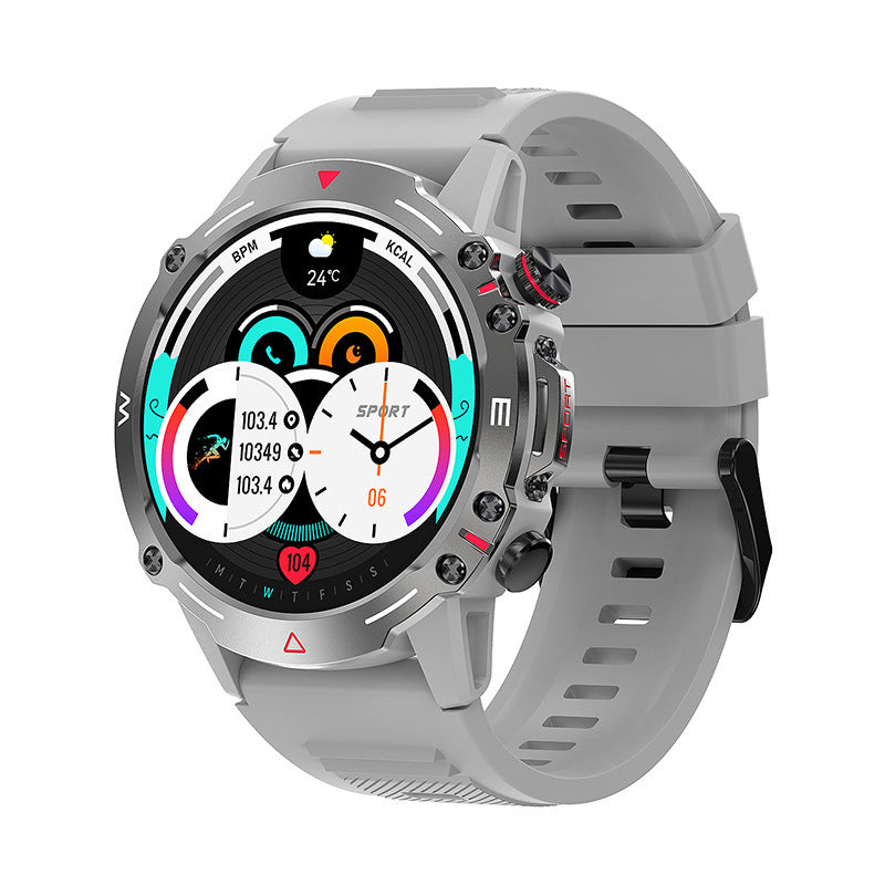 HK87 Bluetooth Calling Smart Watch Three-proof Custom Dial Heart Rate Blood Pressure Music