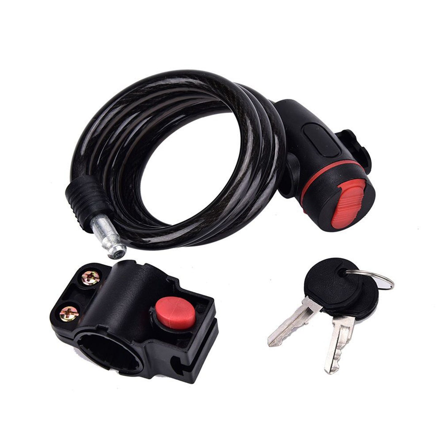 Bicycle Anti Theft Lock Mountain Bike Lock Cable with Key for Outdoor Riding Equipment