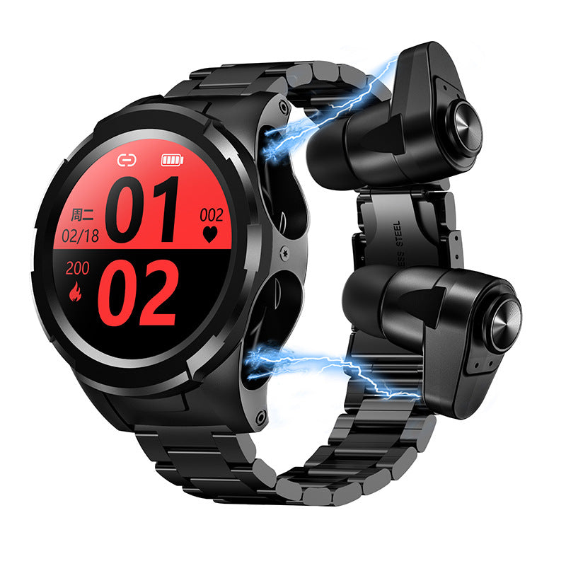 Simple Two-in-one Smart Earphone Watch