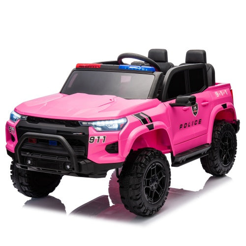 24V Two-seater Electric Pickup Truck For Kids, Kids Toys With Parent Remote Control, 4WD 800W Motor, Two Seat Belts,Suitable For Children Over 3 Years Old.