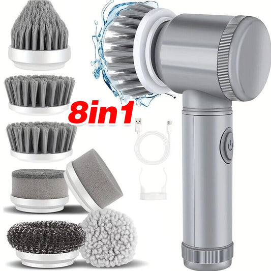 Electric Spin Scrubber Powerful Turbo Scrub Cleaning Brush Cordless Rechargeable