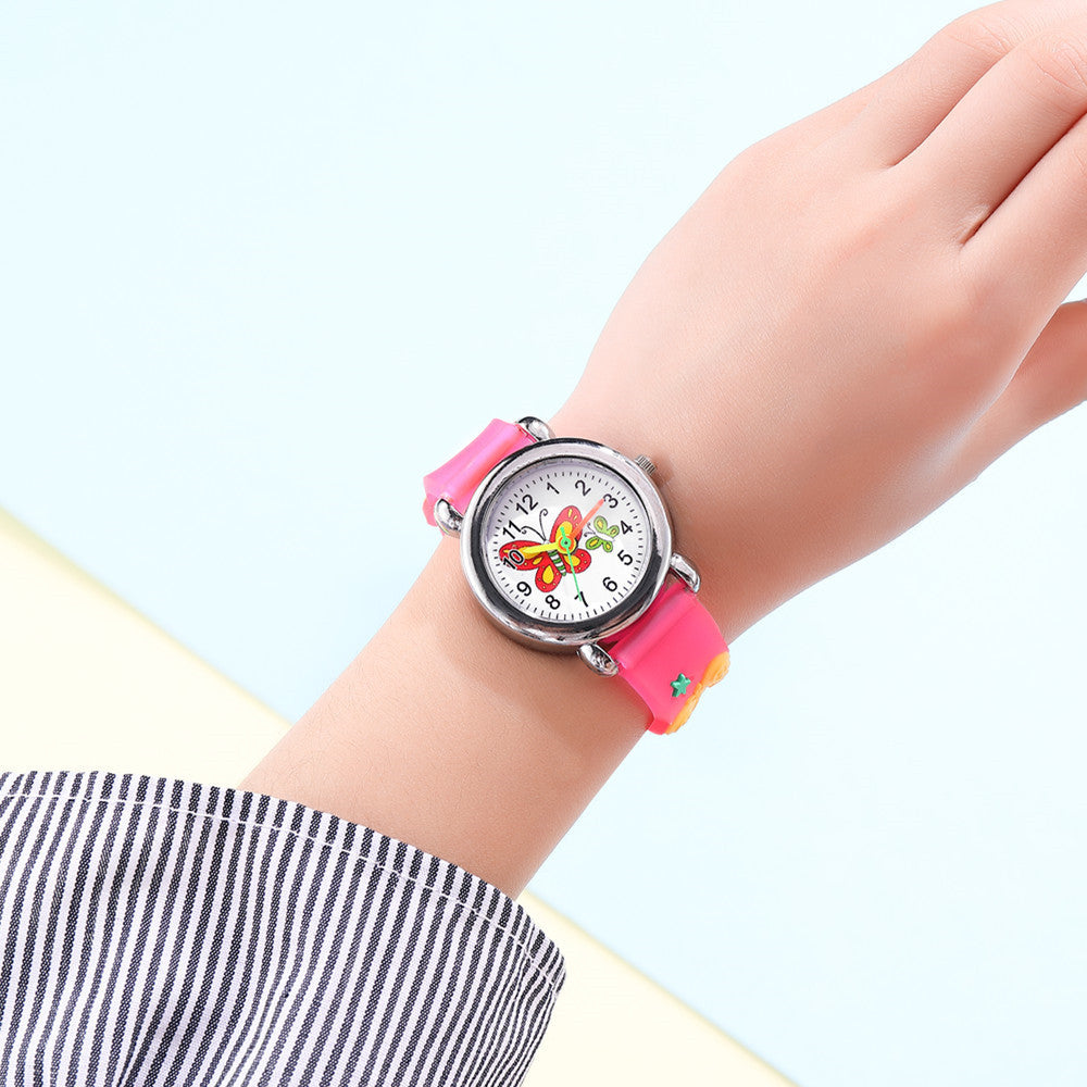 New Children's Cute Butterfly Pattern Quartz Watch