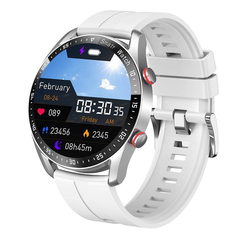 Smart Watch ECG PPG Business Stainless Steel Strap Bluetooth Call