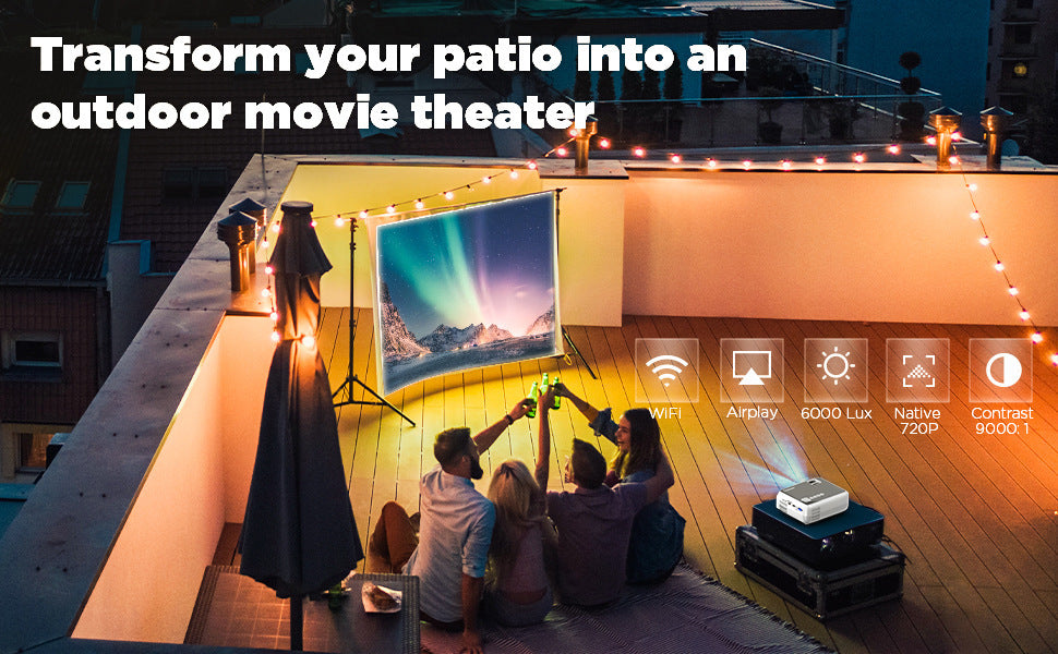 The Same Screen Projector Home High-definition Portable