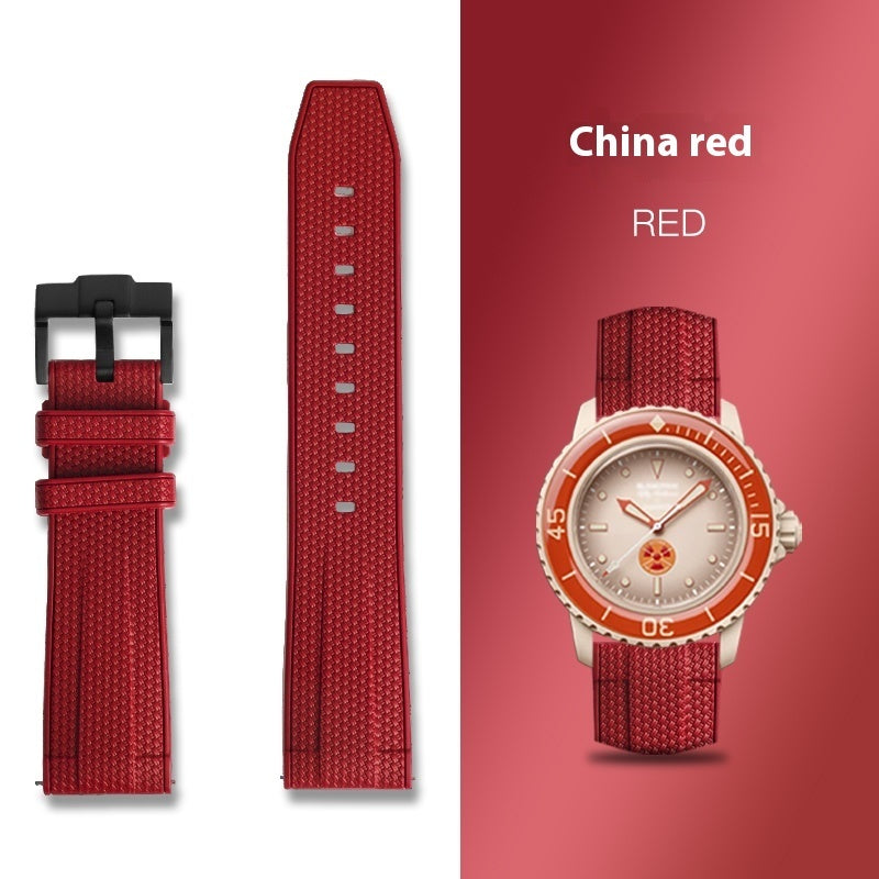 Rubber Silicone Sports Watch Strap