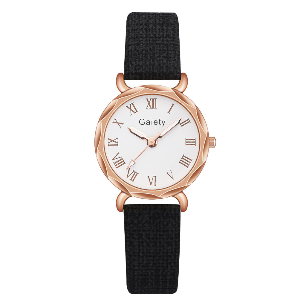 Simple Student Watch Roman Literal Temperament Ladies Quartz Watch