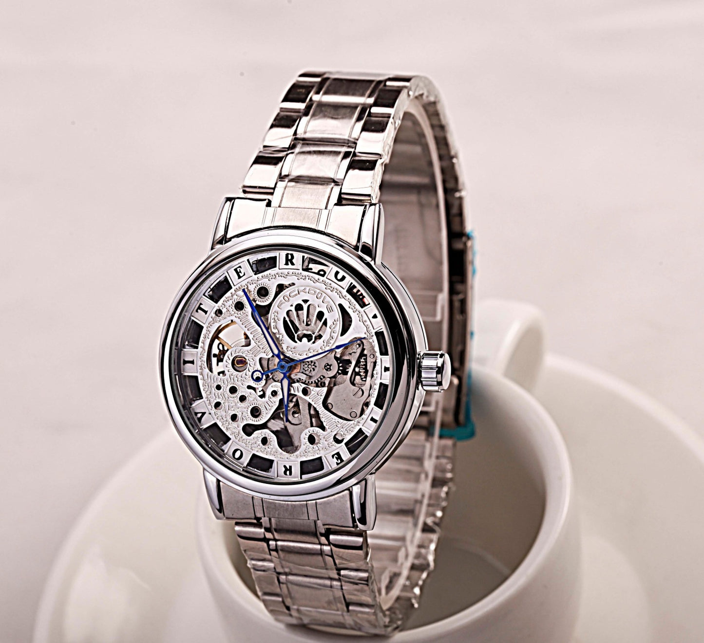 Automatic Mechanical Watch Leather Belt Fashion Business