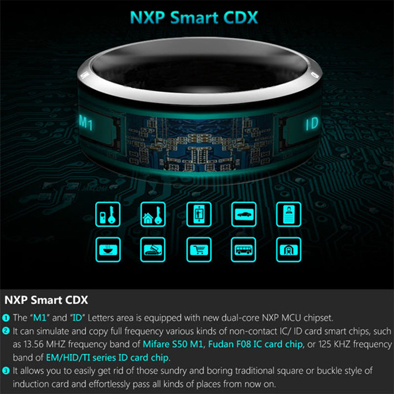 Multifunctional Smart NFC Ring Fashion