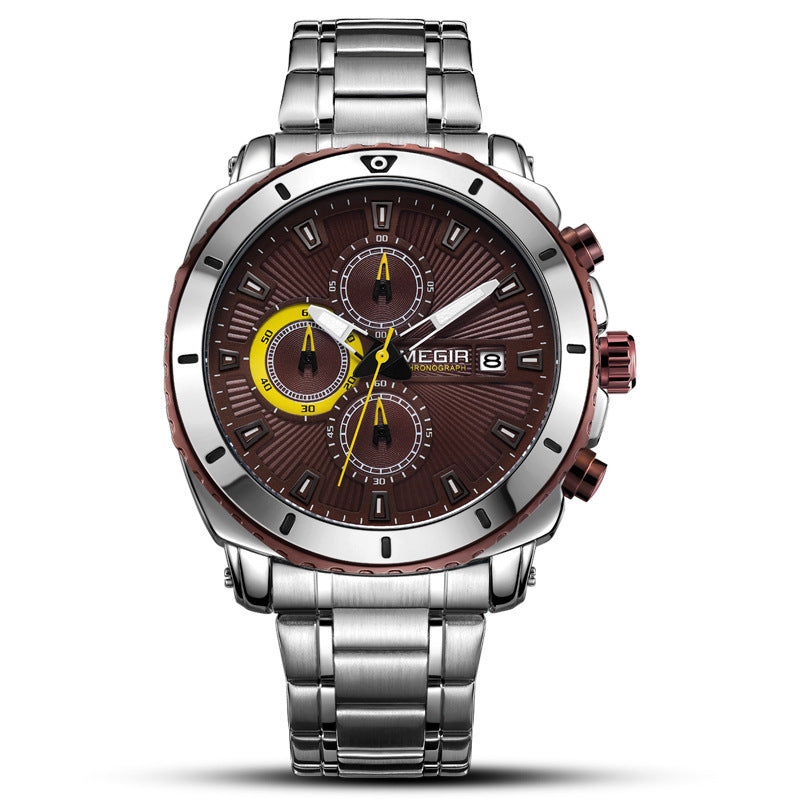 Business sports steel band quartz watch