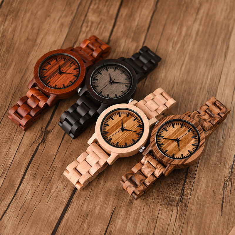 Precious wood watch