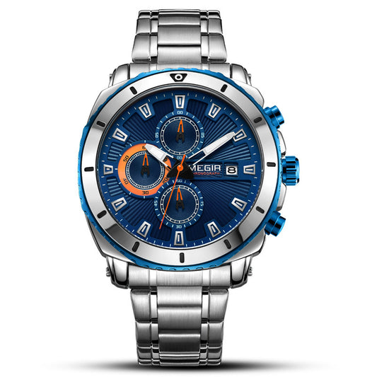 Business sports steel band quartz watch