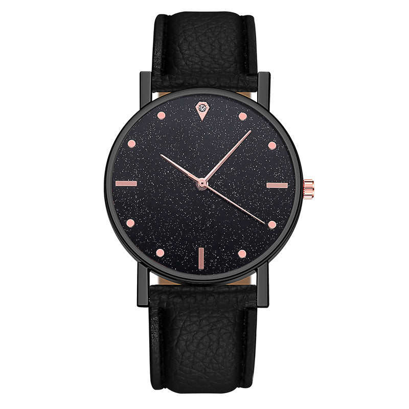 Starry sky belt quartz watch