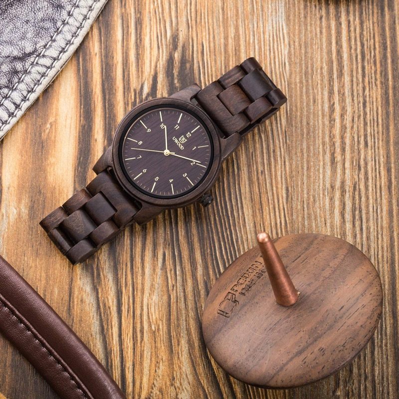 Quartz Movement Wooden Watch