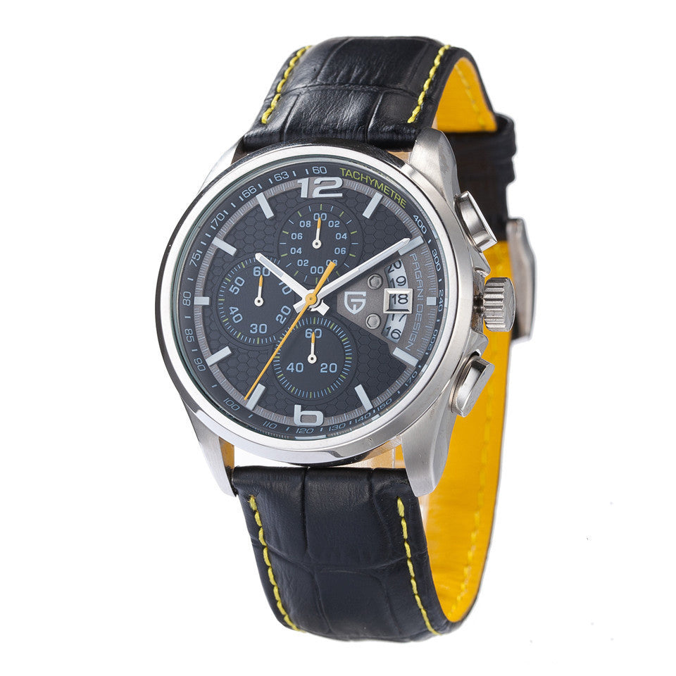 Bergani multifunctional waterproof sports men's watch