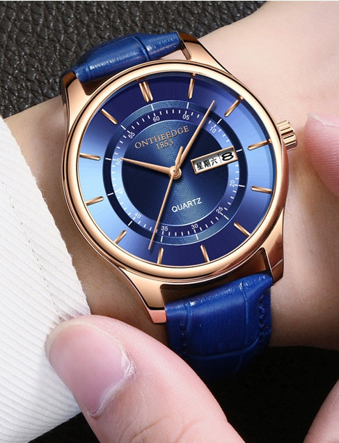 Business round quartz watch