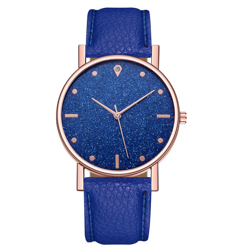 Starry sky belt quartz watch