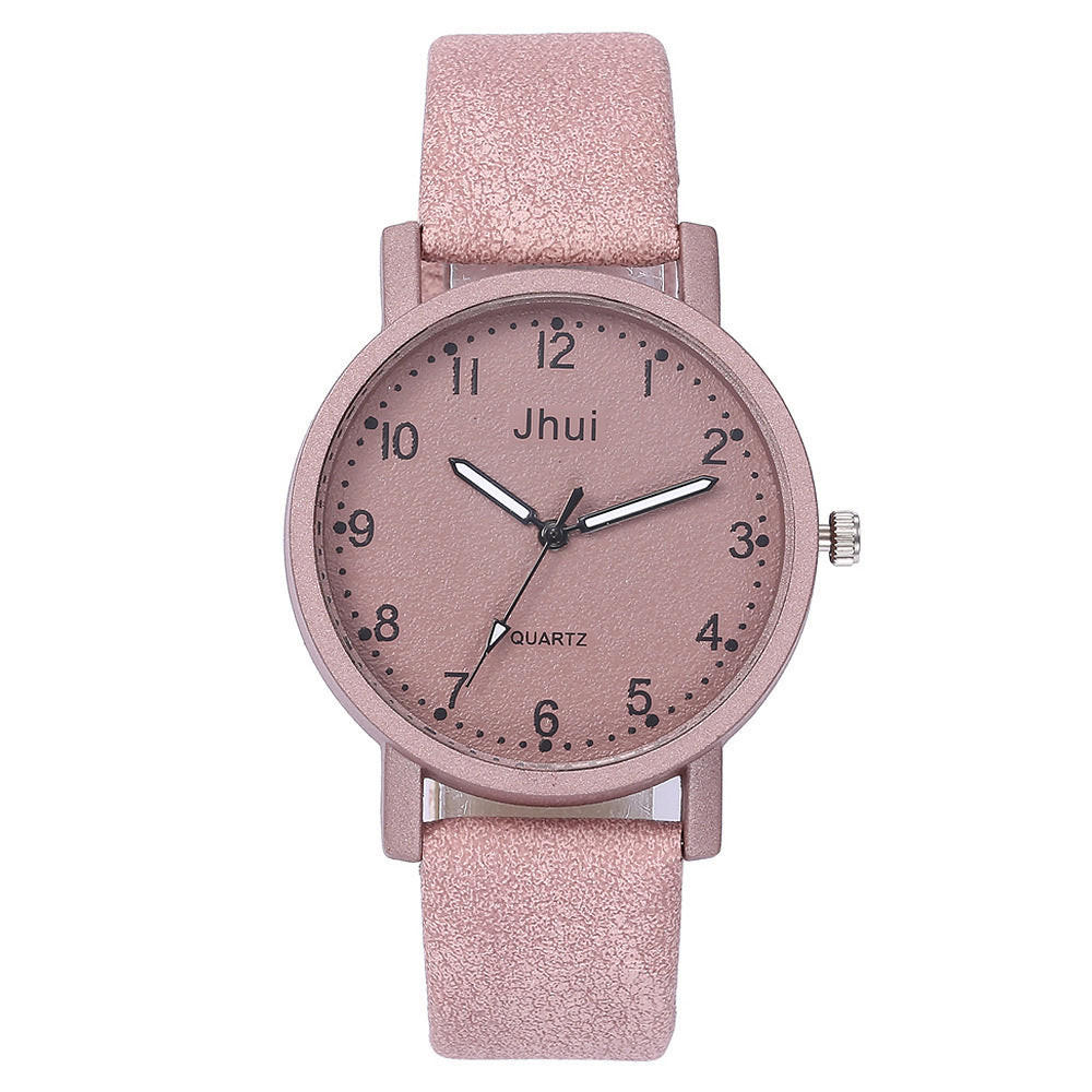 Frosted Digital Ladies Casual Belt Watch Fashion Quartz Watch