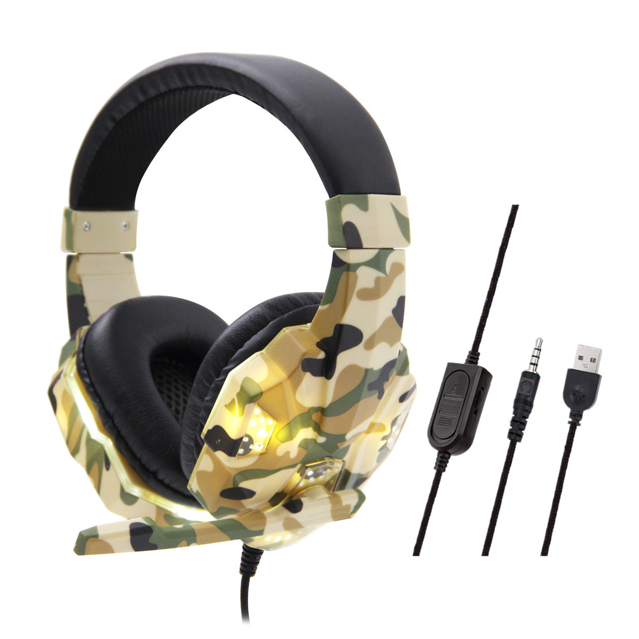 SY830MV camouflage glow earphone