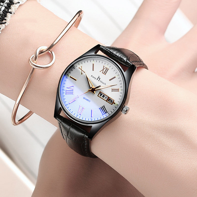 Retro waterproof quartz watch