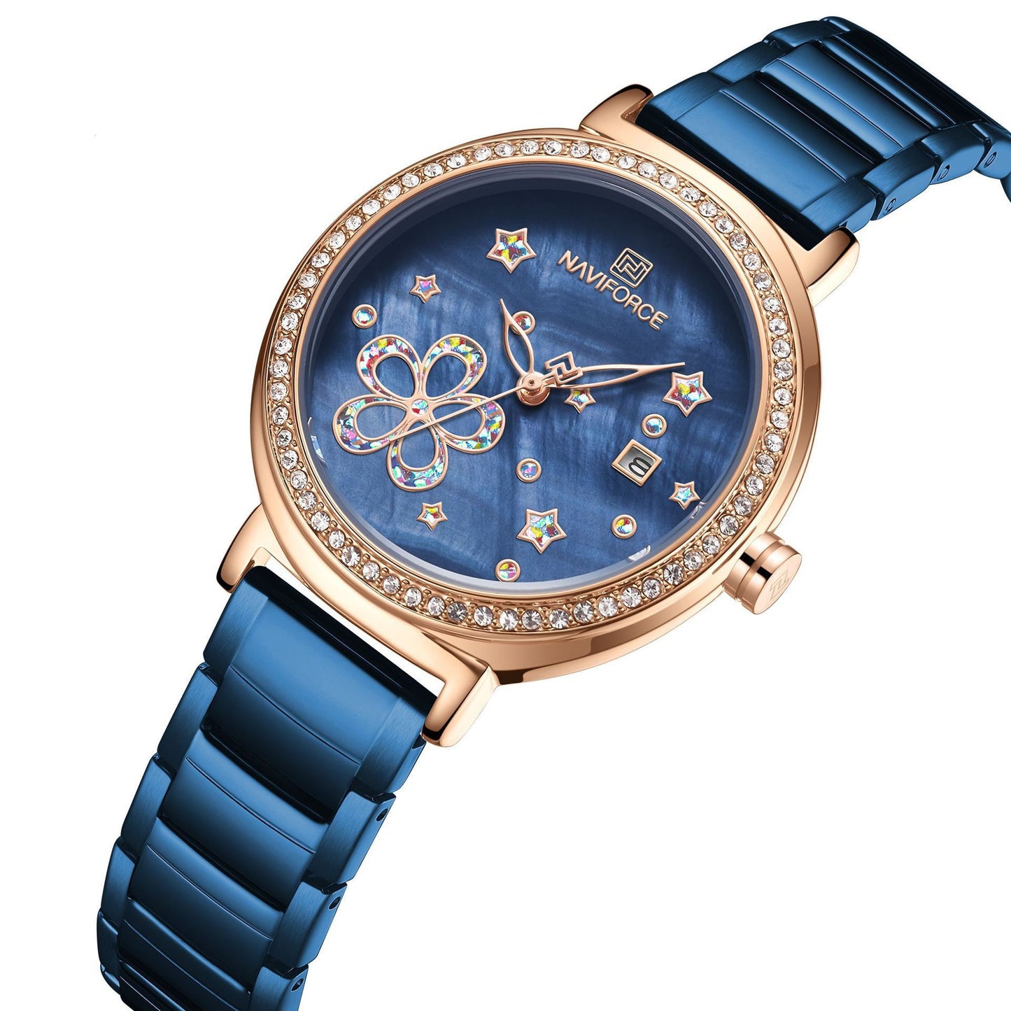 Steel Belt Flower Lady Stainless Steel Quartz Watch