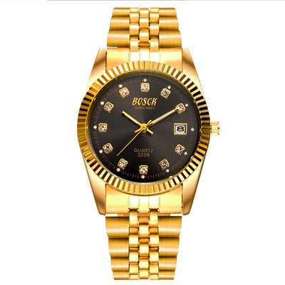 Yellow gold business watch