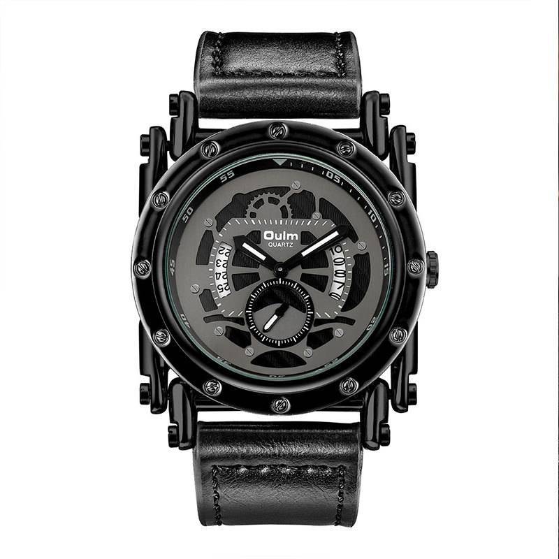 Personalized steel straight man calendar watch