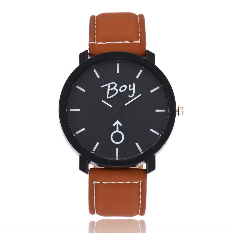 Velvet belt personality graffiti watch