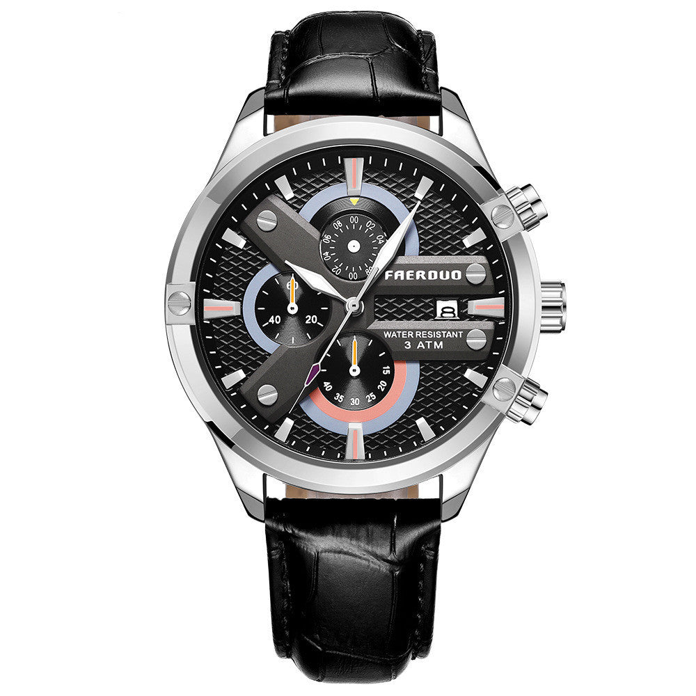 Multifunctional movement business men's watch