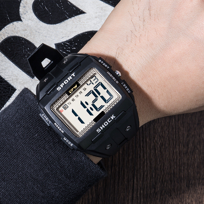 Waterproof chronograph sports watch