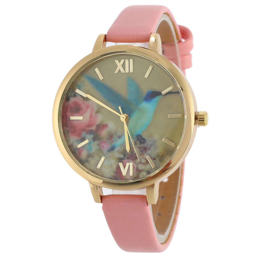 Ladies Leather Quartz Watch