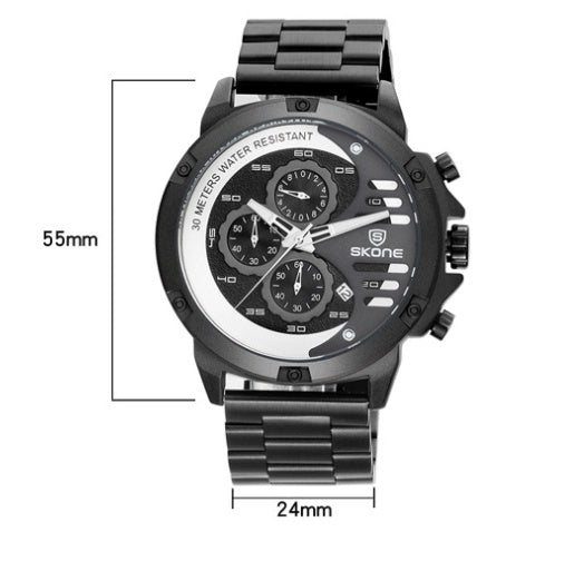 Multi-function three-eye watch