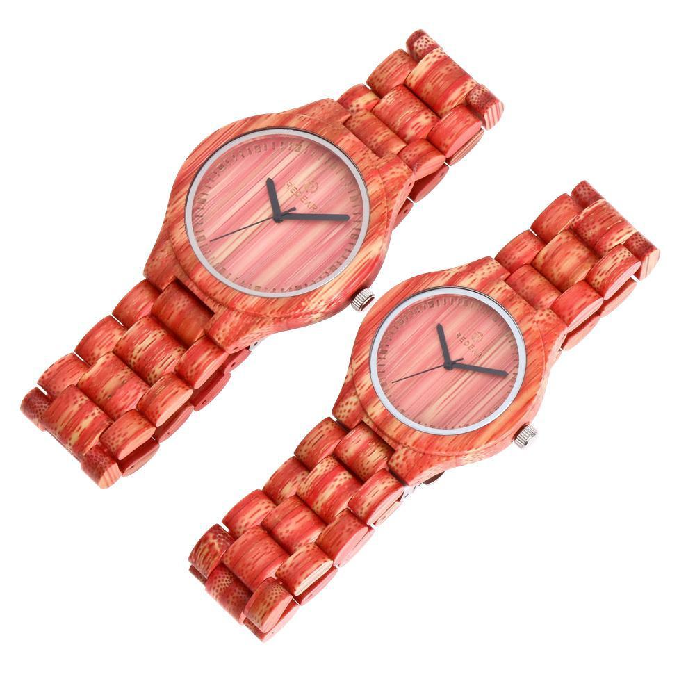 Colorful bamboo watch