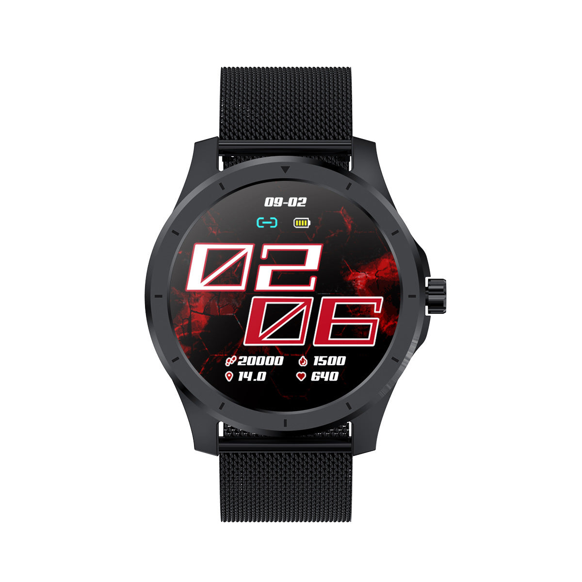 Heart Rate Blood Pressure Sleep Music Play Bluetooth Smart Watch