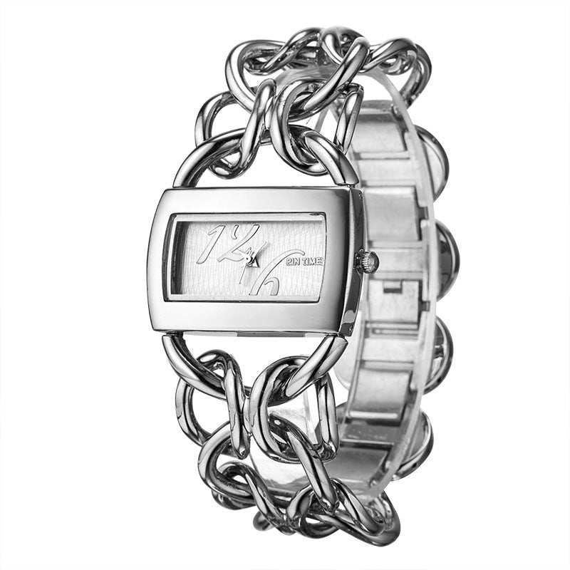 Ladies Quartz Watch with Steel Band