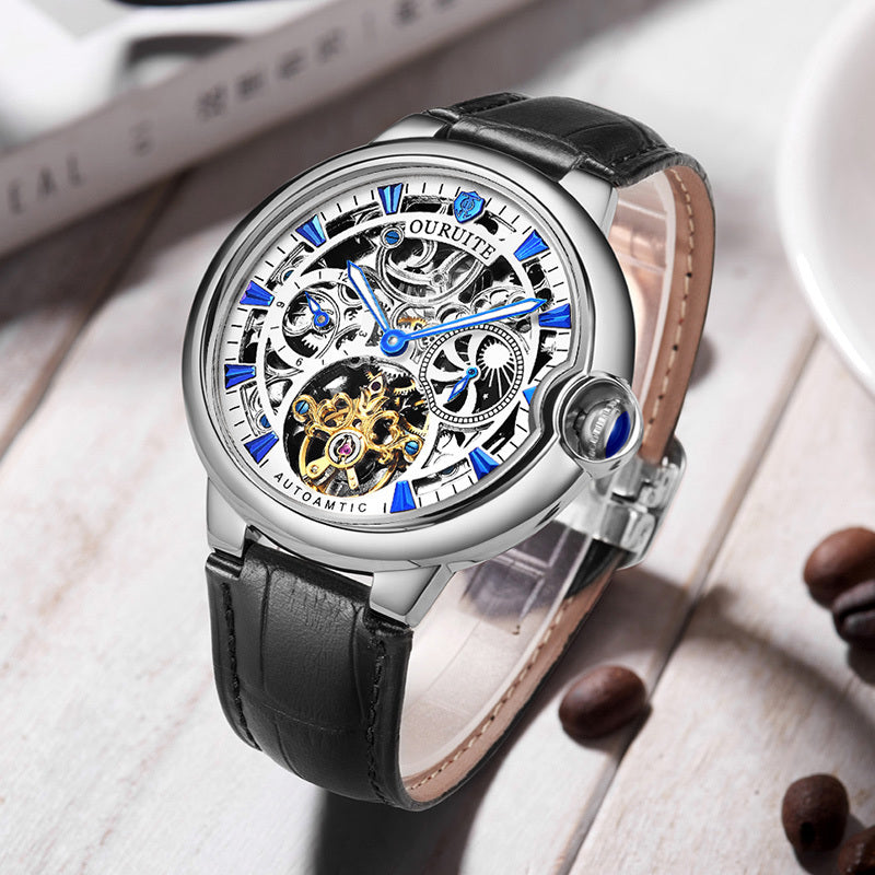 Mechanical watch hollow waterproof watch