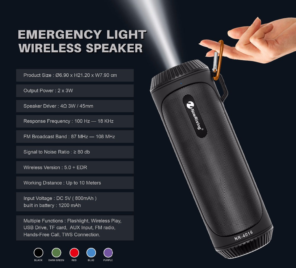 Waterproof subwoofer flashlight