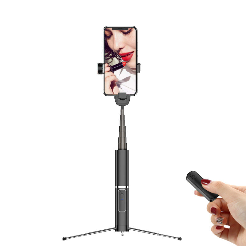 Compatible with Apple, New wireless Bluetooth mobile phone self-timer pole integrated hidden tripod telescopic mobile phone bracket factory direct sales