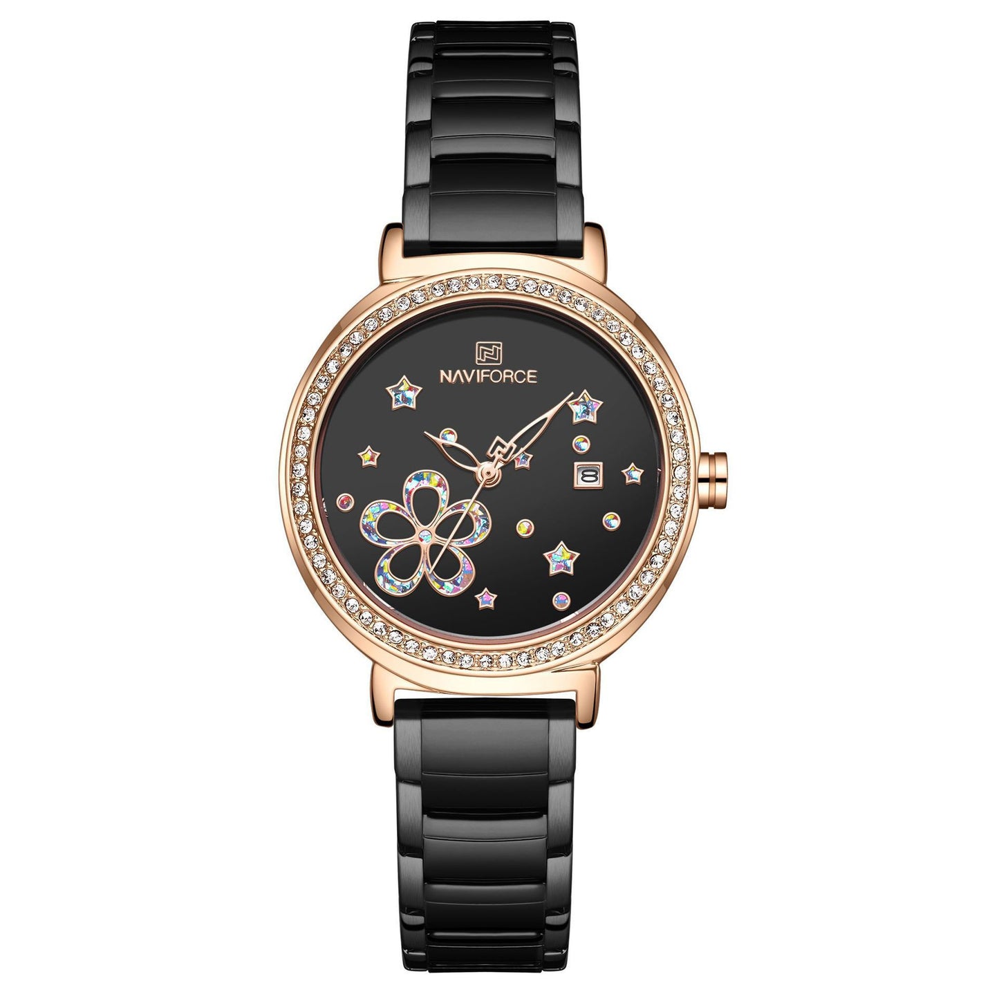 Steel Belt Flower Lady Stainless Steel Quartz Watch