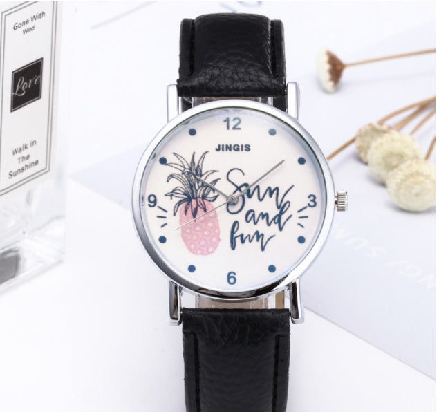 Simple casual quartz watch