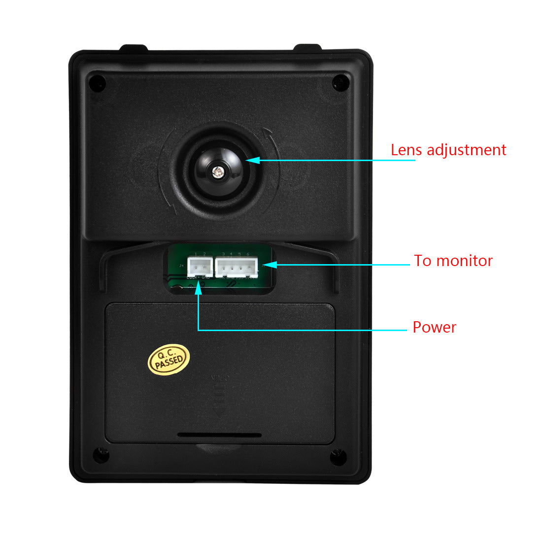 Shanyi Shida practical 7-inch high-definition LCD night vision waterproof adjustable angle video doorbell