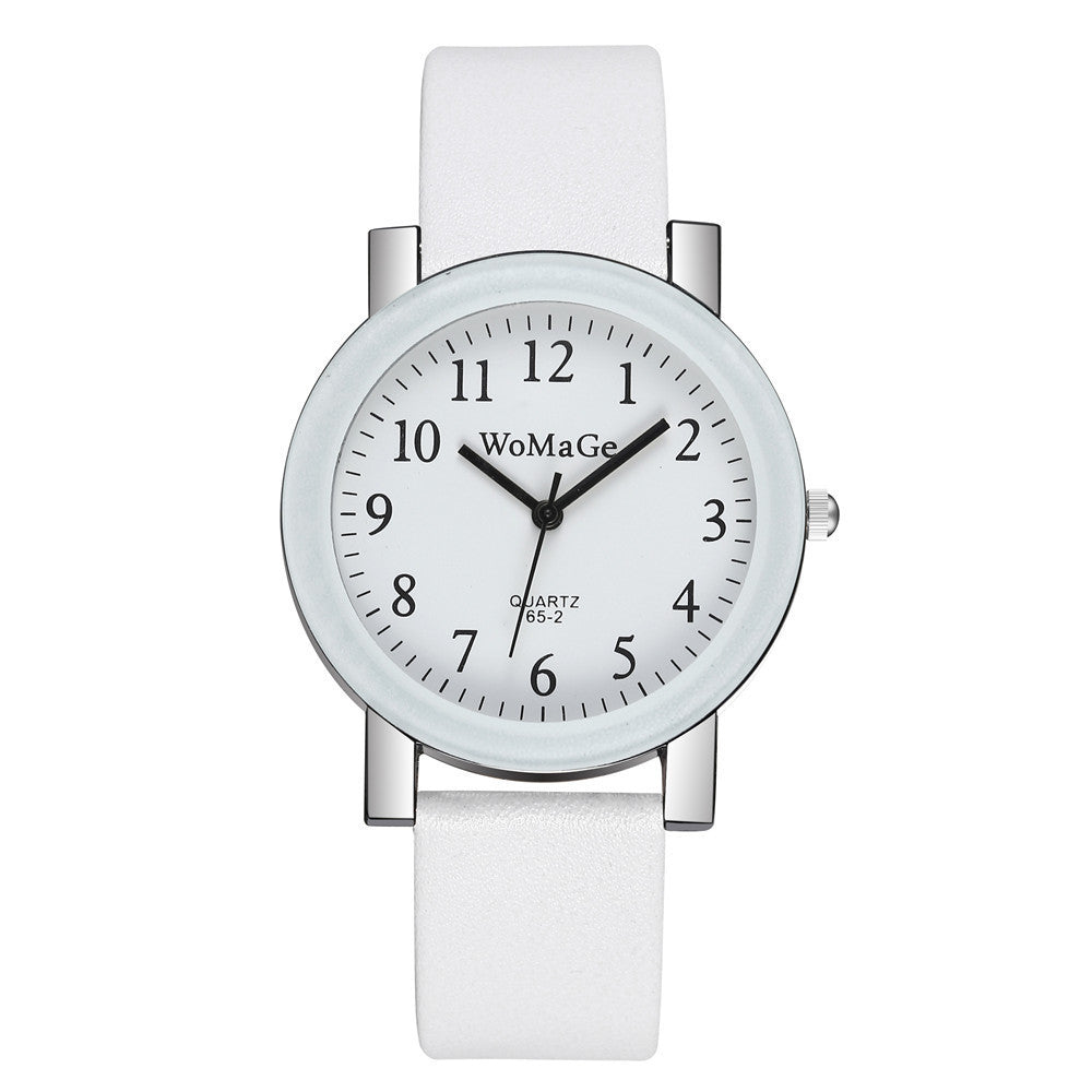 Large Dial Male And Female Student Watch Fashion Simple College Style Digital Face