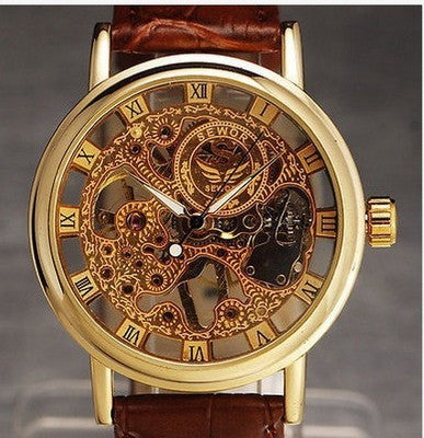 Leather casual men's Watch