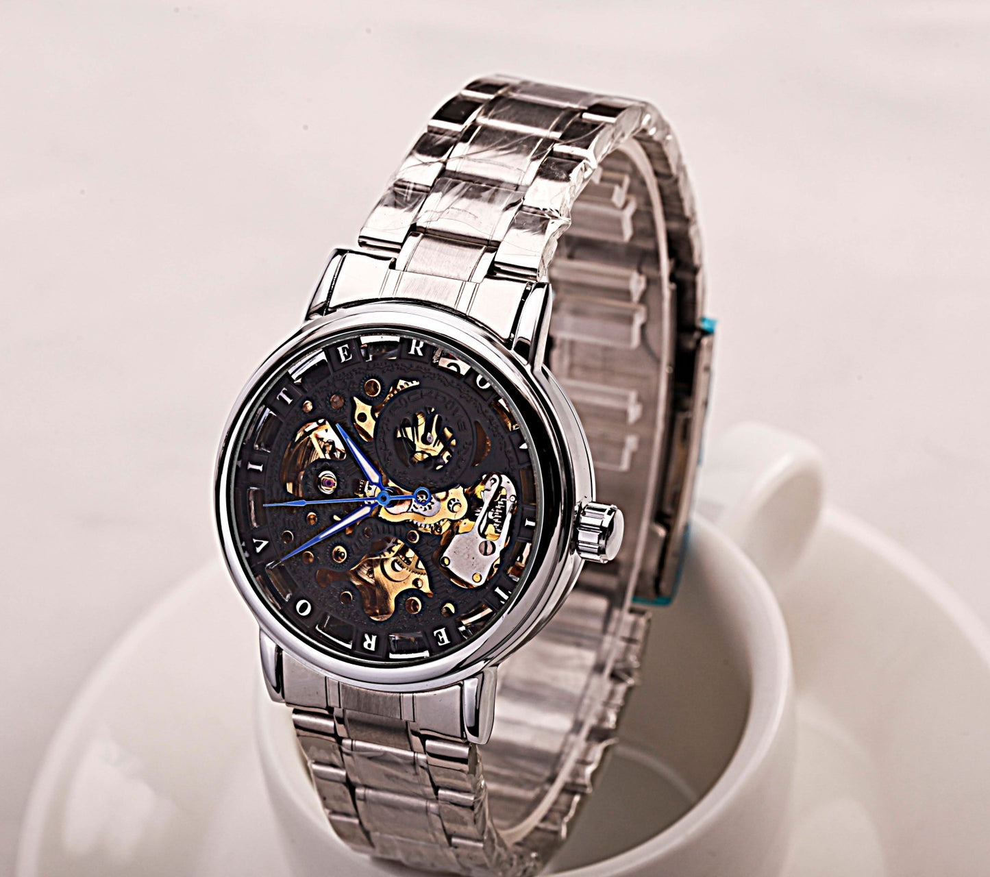 Automatic Mechanical Watch Leather Belt Fashion Business