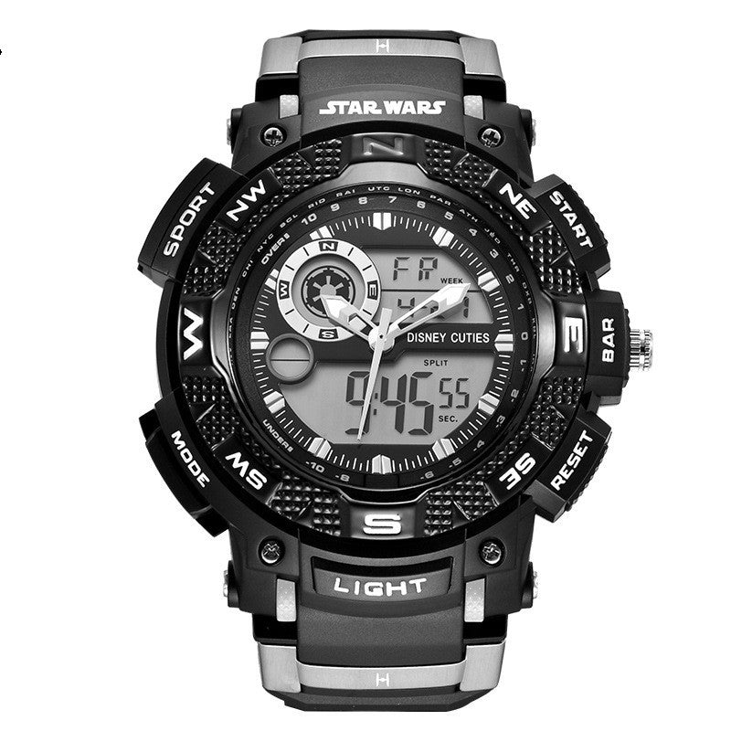 Dual Display Waterproof Luminous Sports Men's Watch