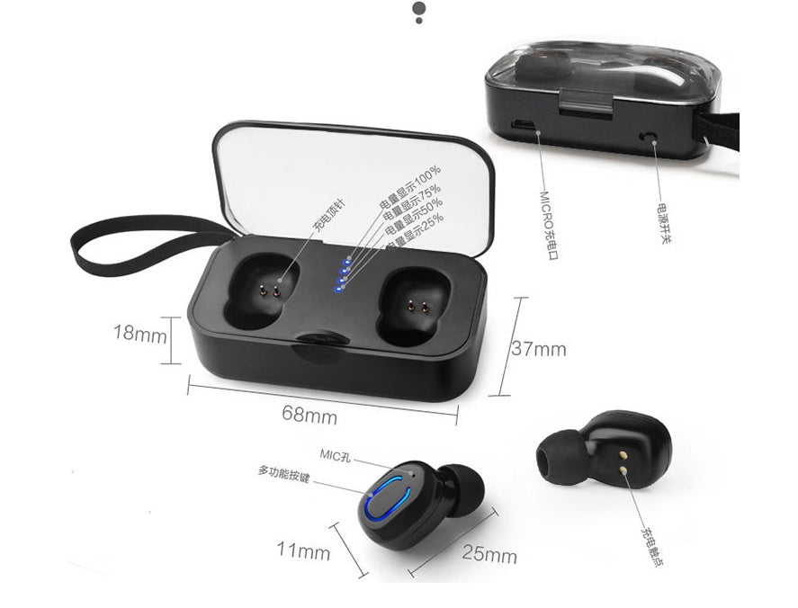 Explosion models private mode TI8S wireless Bluetooth headset Bluetooth headset 5.0 binaural call Mini tws Bluetooth headset